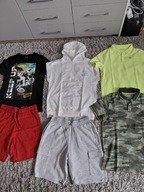 Zestaw C&A H&M RESERVED OUTHORN 170-176 t-shirt polo szorty 6 szt jak nowe