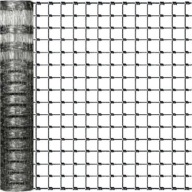 Siatka ogrodzeniowa leśna Siatex srebrna rolka 25x1,5m + 100szt skobli