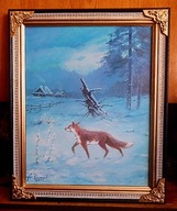 LIS- OLEJ,PŁÓTNO 53x43