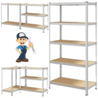 REGAŁ GARAŻOWY MAGAZYNOWY DOMOWY SOLIDNY 180X90X40 WCISKANY 175KG NA PÓŁKĘ!