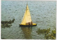 Pojezierze Augustowskie jezioro Necko żaglówka Omega 1969r 869w