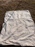 wsypa lniana bardzo stara na siennik do wypchania słomą lub sieczką PRL