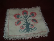 SERWETKI LNIANE 4 szt - motyw ludowy z PRL-u