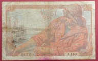 FRANCJA 20 FRANKÓW 1945 !!!