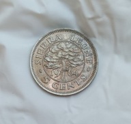 SIERRA LEONE - 5 CENTS 1964 - sir Milton Margai - bardzo ładna