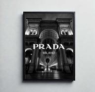 Plakat A3 Prada Milano Modowe prezent ozdoba
