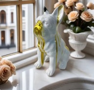 Buldog Francuski Figurka Dekoracyjna Nowoczesna Ozdoba Dom