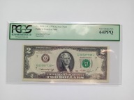 2 dolary 1976 G USA Chicago PCGS 64 PPQ GWIAZDKA niski numer