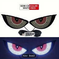 2x Ekran LED oczy Devil's Eyes USB 11 trybów pracy. 2x63x157mm