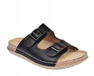 Skotnicki komfortowe klapki czarne KL-3-4030 r.37