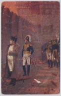 Napoleon Bonaparte w płonącej Moskwie ok.1910r malował Wereszczagin N938