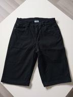 Infinity czarne damskie bermudy spodnie rybaczki r 38 pas 70-80cm