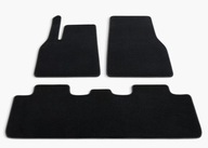 Oryginalne Dywaniki Welurowe Tesla Model Y Juniper czarne na rzepy