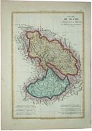 Mapa Śląska i Moraw z 1787 roku - Duchè de Silesie et Marquisat de Moravie