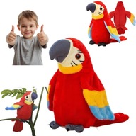 INTERAKTYWNA ZABAWKA GADAJĄCA PAPUGA MÓWI MASKOTKA TAŃCZĄCA POWTARZA ARA