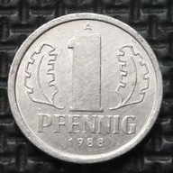 *NIEMCY - NRD [0477]*1 fenig (1 PFENNIG) 1988 Niemcy Wschodnie, Herb DDR
