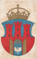 098P HERB KRAKÓW KOLOR II RP POLSKA