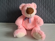 Maskotka Miś różowy Pluszak Niedźwiadek 38cm L1