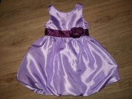 Liliowa wyjściowa sukieneczka H&M 104