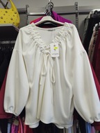 Bluzka biała LIVANS masełko r. Uni, Italy !!!