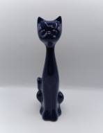 Granatowy KOT - figurka - przepiękny duży 24 cm figurka kolekcjonerska