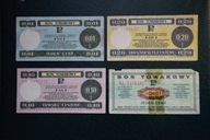 Bony towarowe 1,10,20 centów 1979 rok 1 cent 1969 rok !!!