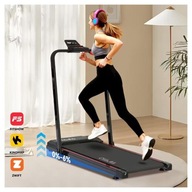 Bieżnia Domowa 2 w 1 Składana Elektryczna z Regulacją Wyświetlaczem LED