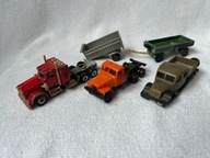 Auta ciężarowe TATRA Kenworth Matchbox Lesney zestaw TIR