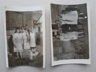 2 x PRL kobiety śniadnia obiady kolacje Siemiatycze 1949 (1235b)