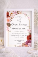 Prezent na Chrzest Święty – obrazek w ramce z dedykacją i imieniem