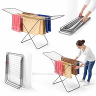 SUSZARKA NA PRANIE BIELIZNA BALKONOWA DO DOMU 2 SKRZYDŁĄ METALOWA 18 m