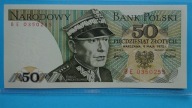 50 zł 1975 ,seria BE 0350255,stan UNC