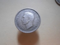 6 pensów 1937 r. srebro.