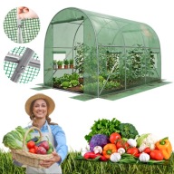 TUNEL FOLIOWY OGRODOWY STELAŻ SZKLARNIA NA WARZYWA SOLIDNA WYTRZYMAŁA 3X2M