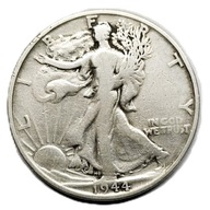 Pół dolara Walking Liberty Stanów Zjednoczonych, wybita w 1944 r.