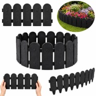 OBRZEŻE OGRODOWE PALISADA TRAWNIKOWE KRAWĘŻNIK TAŚMA GRUBE 240X18CM CZARNE