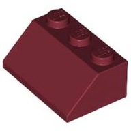 Lego 3038 skos 2x3 ciemny czerwony / Dark Red 1szt Nowa