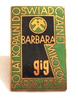 50 LAT KOPALNI DOŚWIADCZALNEJ BARBARA MIKOŁÓW