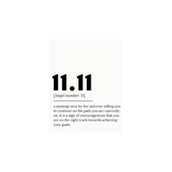 Plakat „11:11 Make a Wish” – Minimalistyczny Plakat Motywacyjny