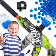 ELEKTRYCZNY KARABIN NA KULKI ŻELOWE – GEL BLASTER Z TŁUMIKIEM