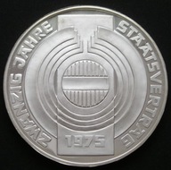 Austria 100 schilling 1975 - Staatsvertrag - srebro - stan 1/2