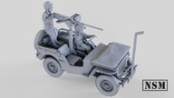 Jeep Willys with Wirecutter MMG+HMG | Bolt Action | Druk 3D | 1/56
