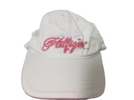 Tommy H I L F I G E R czapka z daszkiem bejsbolówka różowa biała logo napis