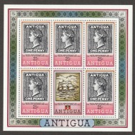 ANTIGUA - 100 ROCZNICA - ROWLAND HILL - 1979 - CZYSTE**
