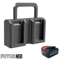 Transporter na cztery akumulatory Erbauer 18V EXT DualVolt