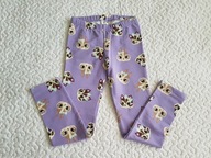 Cool Club legginsy lekko ocieplane fioletowe w króliczki nowe roz 128