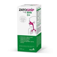 Zatogrip Kids 3+ syrop o smaku malinowym, układ oddechowy, odporność, 120ml