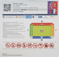 Bilet Mołdawia - Polska sektor gospodarz niepodklejony