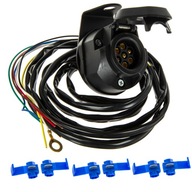 Gniazdo 7 biegunowe wiązka + wspornik ciągnik