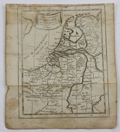 Benelux DES PAYS BAS Mapa Buffier 1744 r